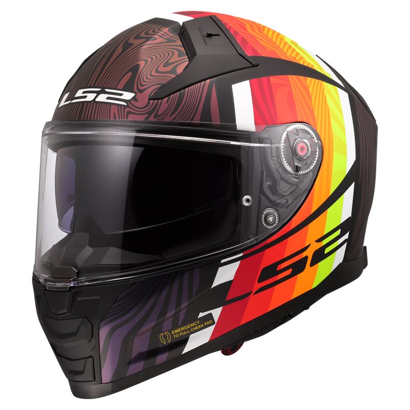 LS2 Integral MC MC HELMET VECTOR II FREEDOM Черно/червено/жълто