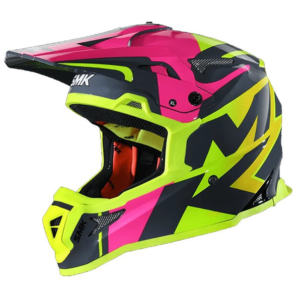 Шлем smk allterra xpower жълто/розово