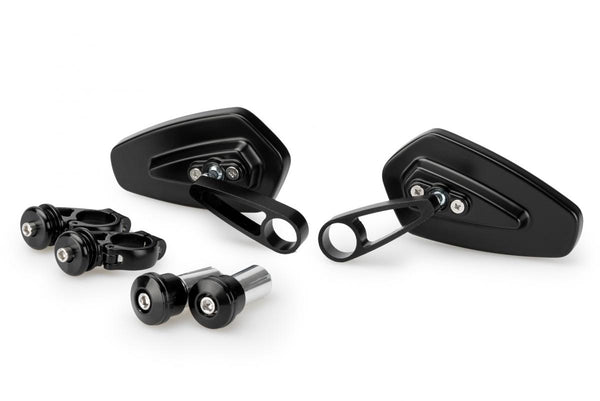 Set of mp2 bar end mirrors c/black