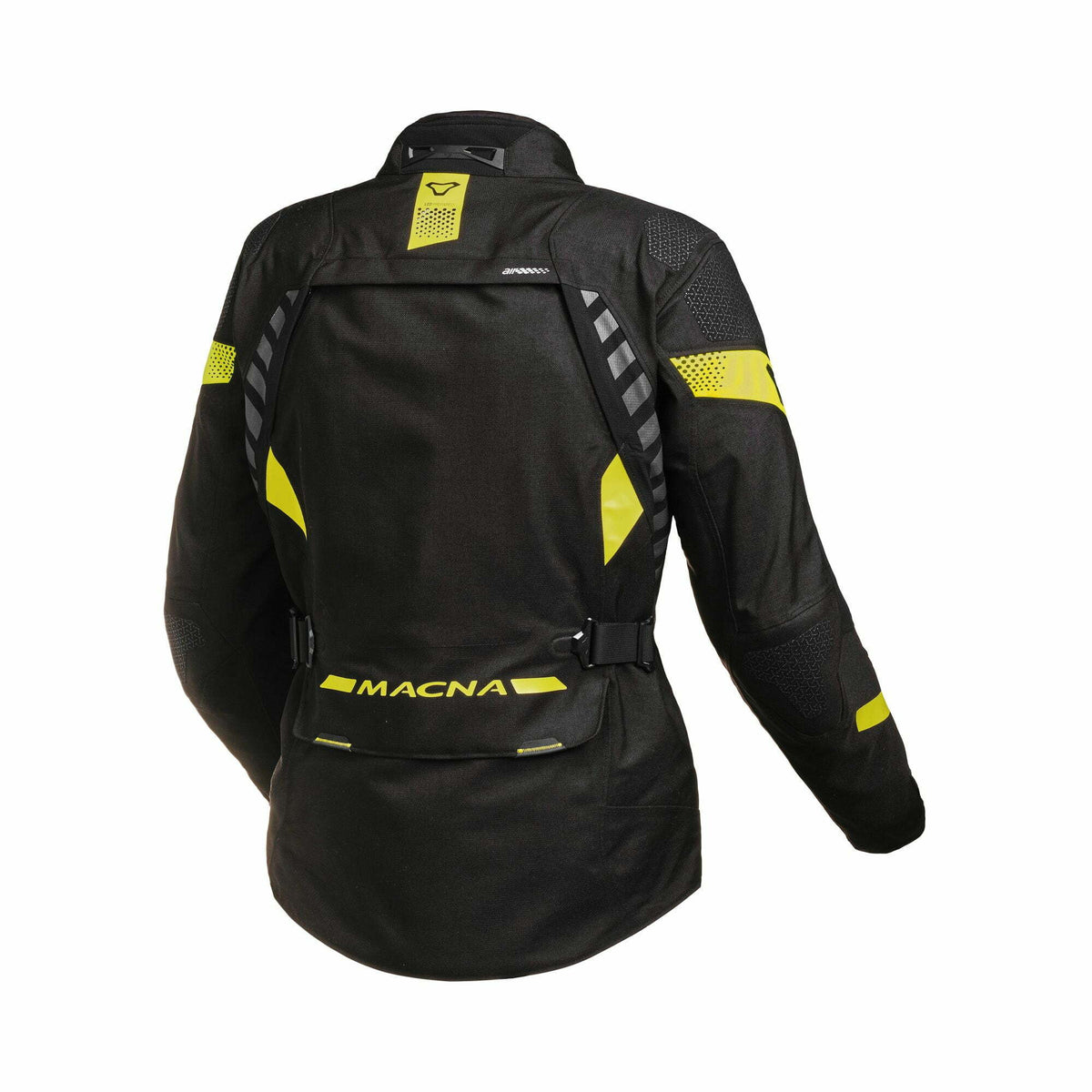 Macna Laminated Textile Motorcycle Jacket Ultimax Black / Flu 