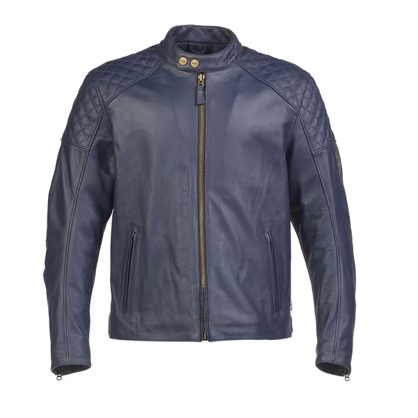 Triumph mc-leather jacket Braddan blue