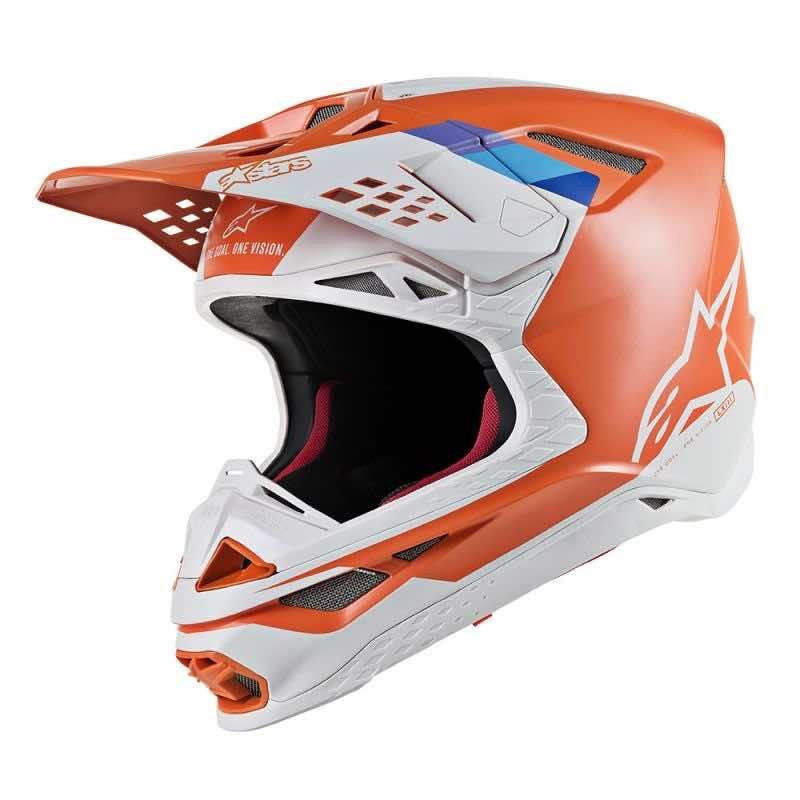 Alpinestars Cross MC шлем Supetech S-M8 Orange/White