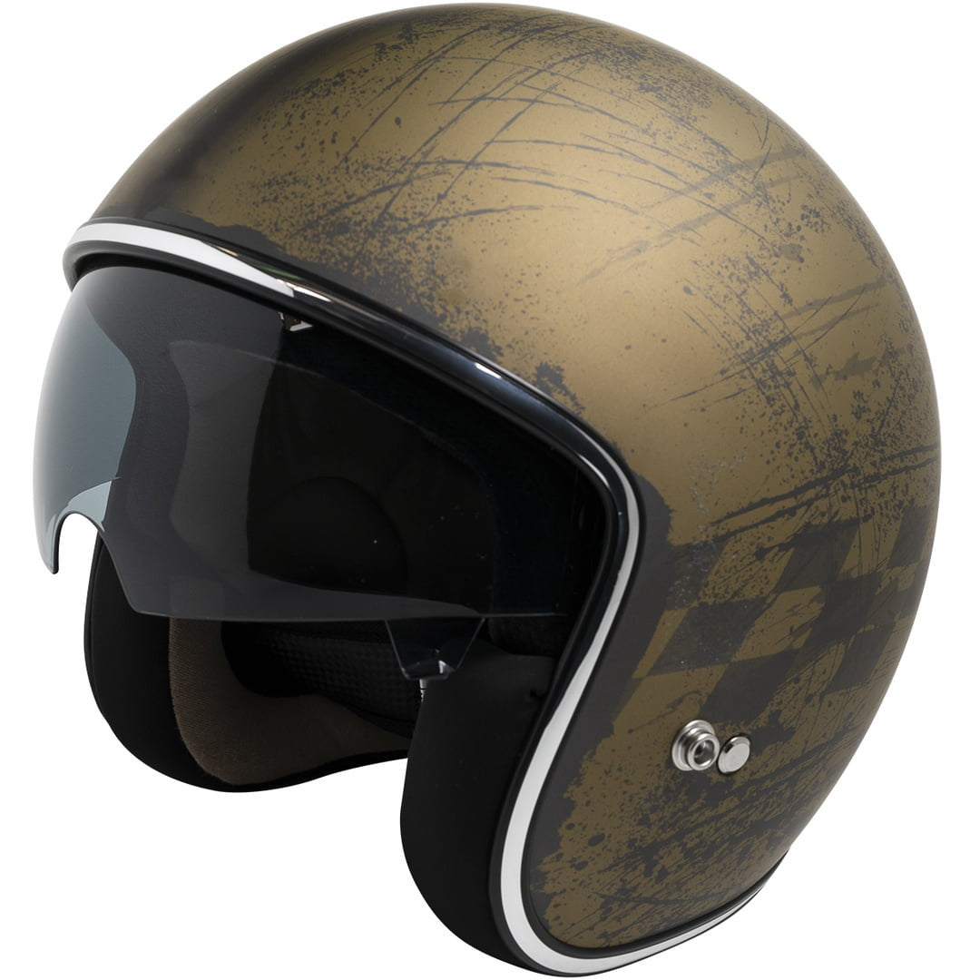 IXS77 2.5 Open MC HELM MATT Black /Gold