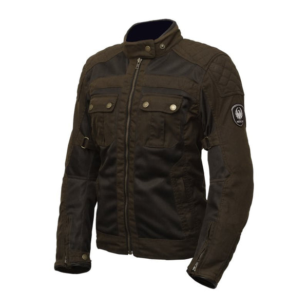 Wax jacket lady Merlin Shenstone Cotec Olive